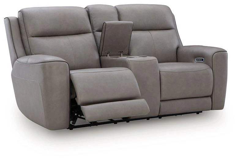 5Z-Comfort Power Reclining Loveseat with Console - Image 5