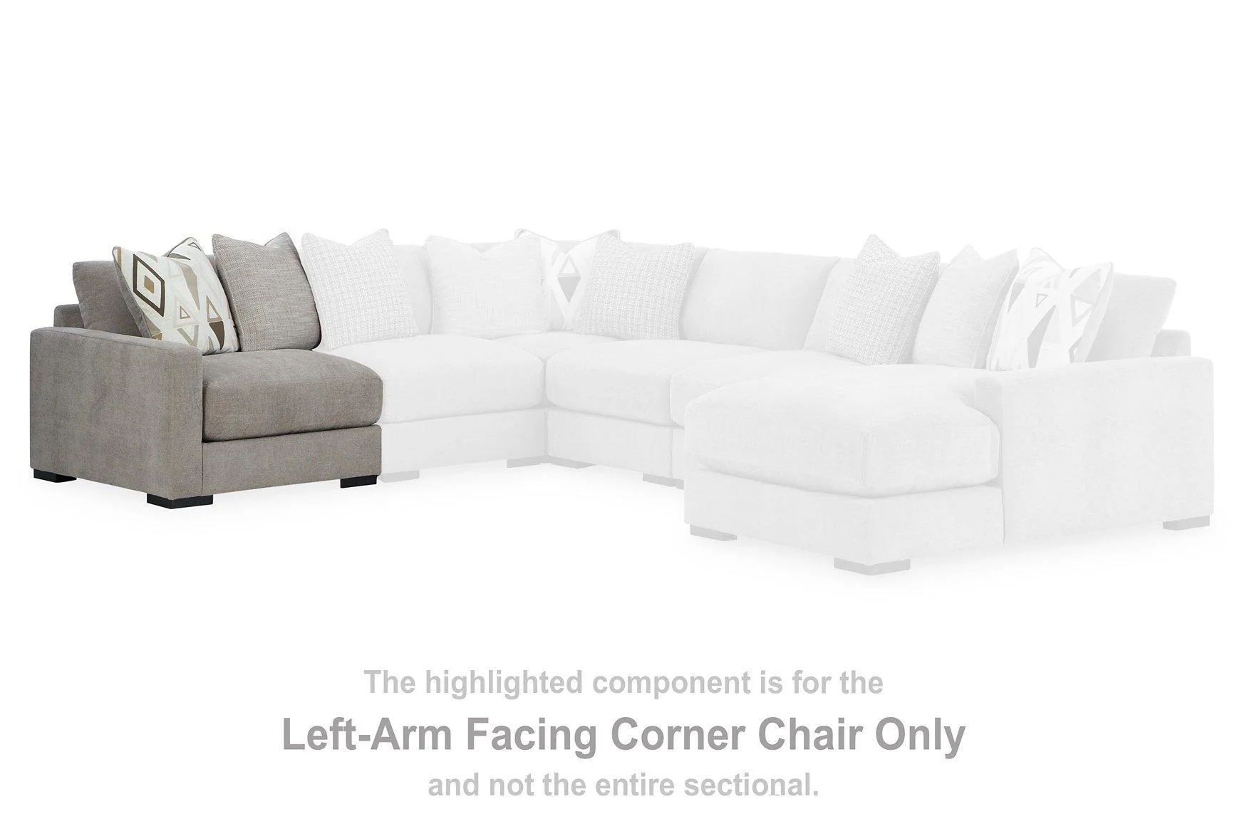 Aslan Court Loveseat Sectional - Image 4