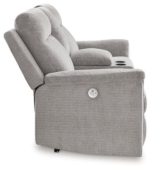 Barnsana Power Reclining Loveseat with Console - Image 16