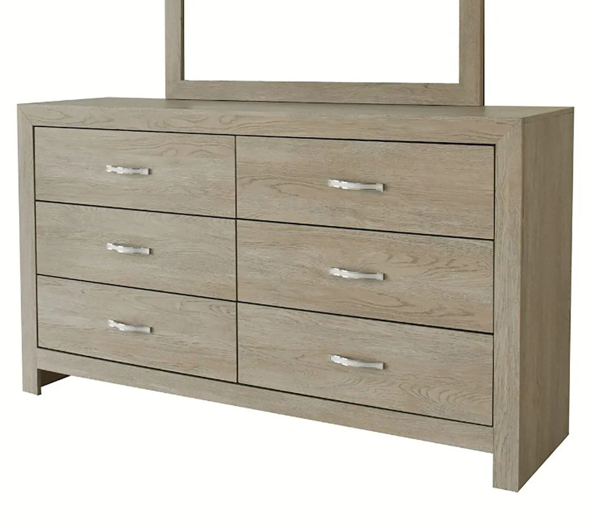 Crown Mark Furniture Jaylen 6 Drawer Dresser in Gray