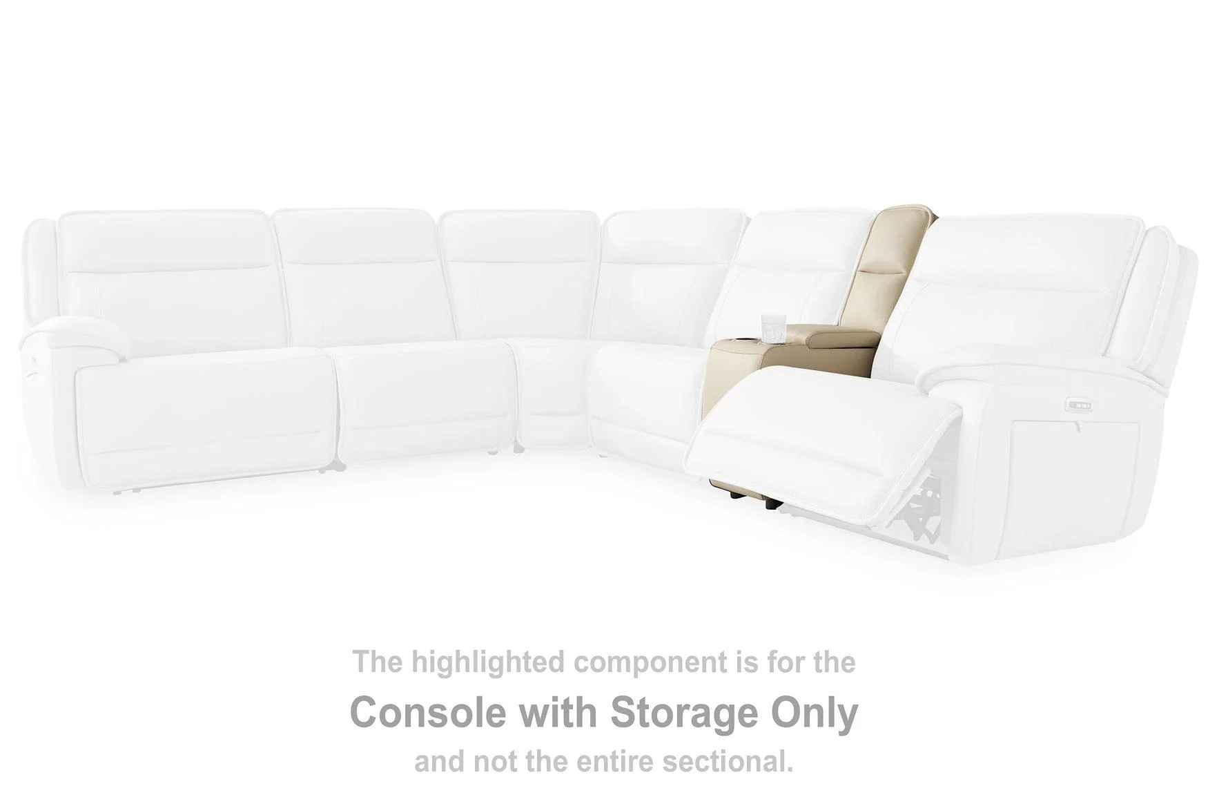 Double Deal Power Reclining Loveseat Sectional with Console - Image 5