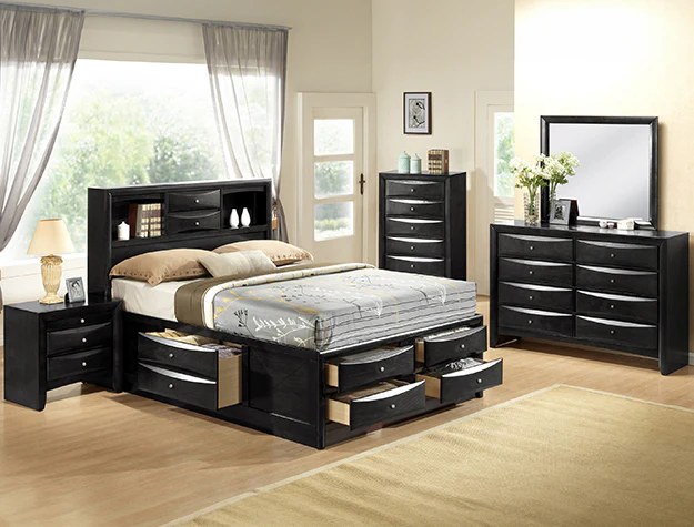 EMILY QUEEN CAPTAINS BED HB/FB