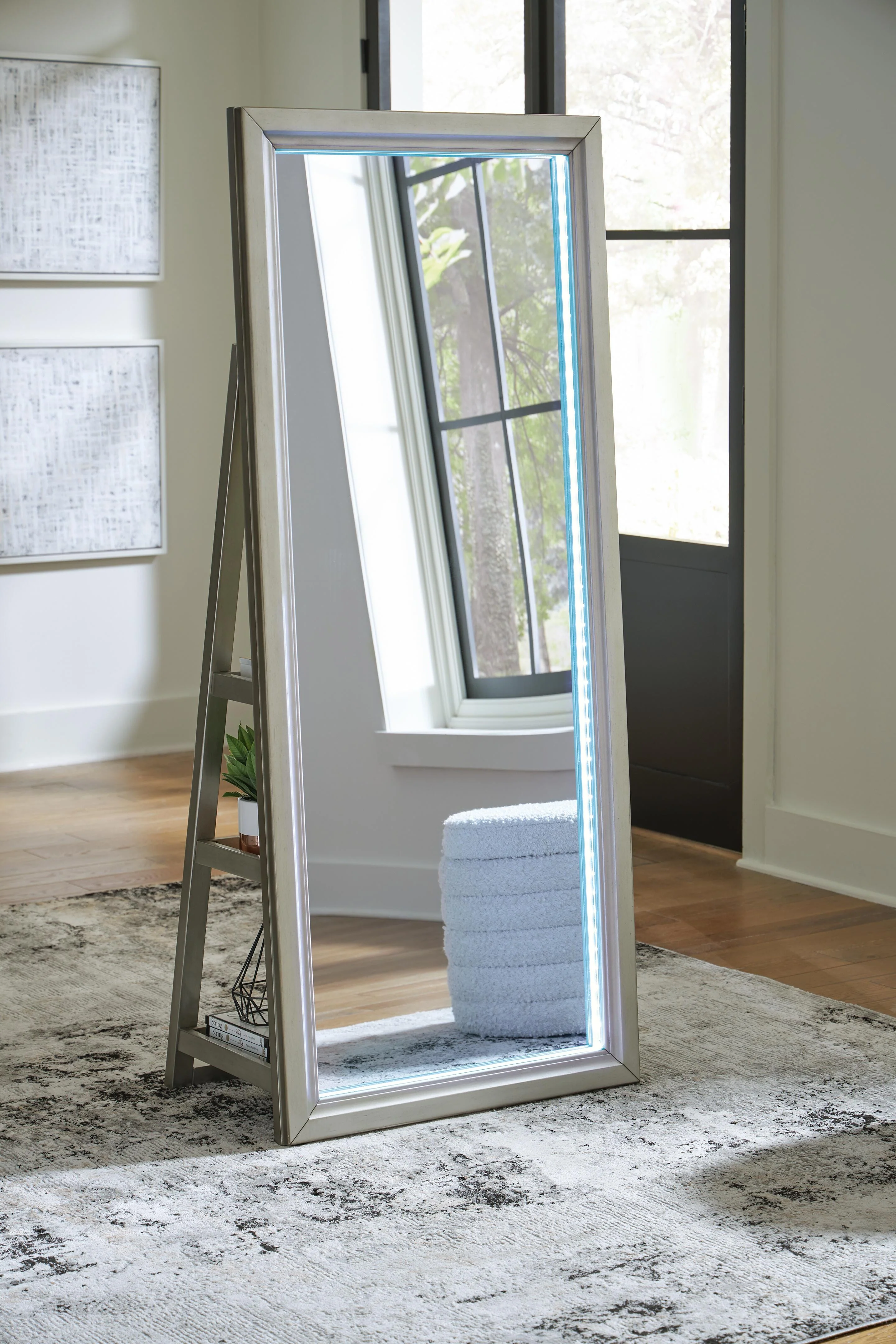 Evesen Floor Standing Mirror/Storage - Image 13