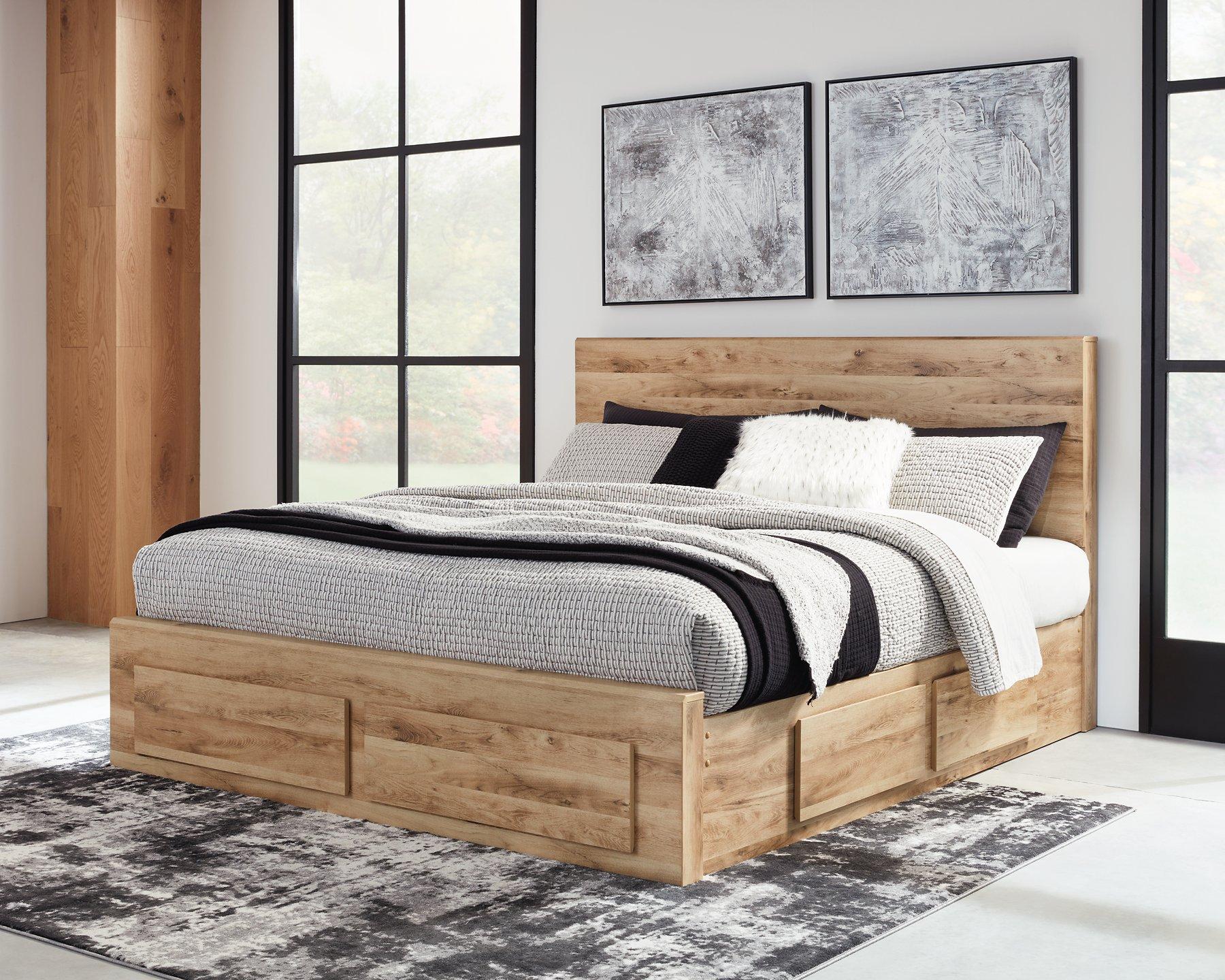 Hyanna Panel Storage Bed with 2 Under Bed Storage Drawer - Image 2
