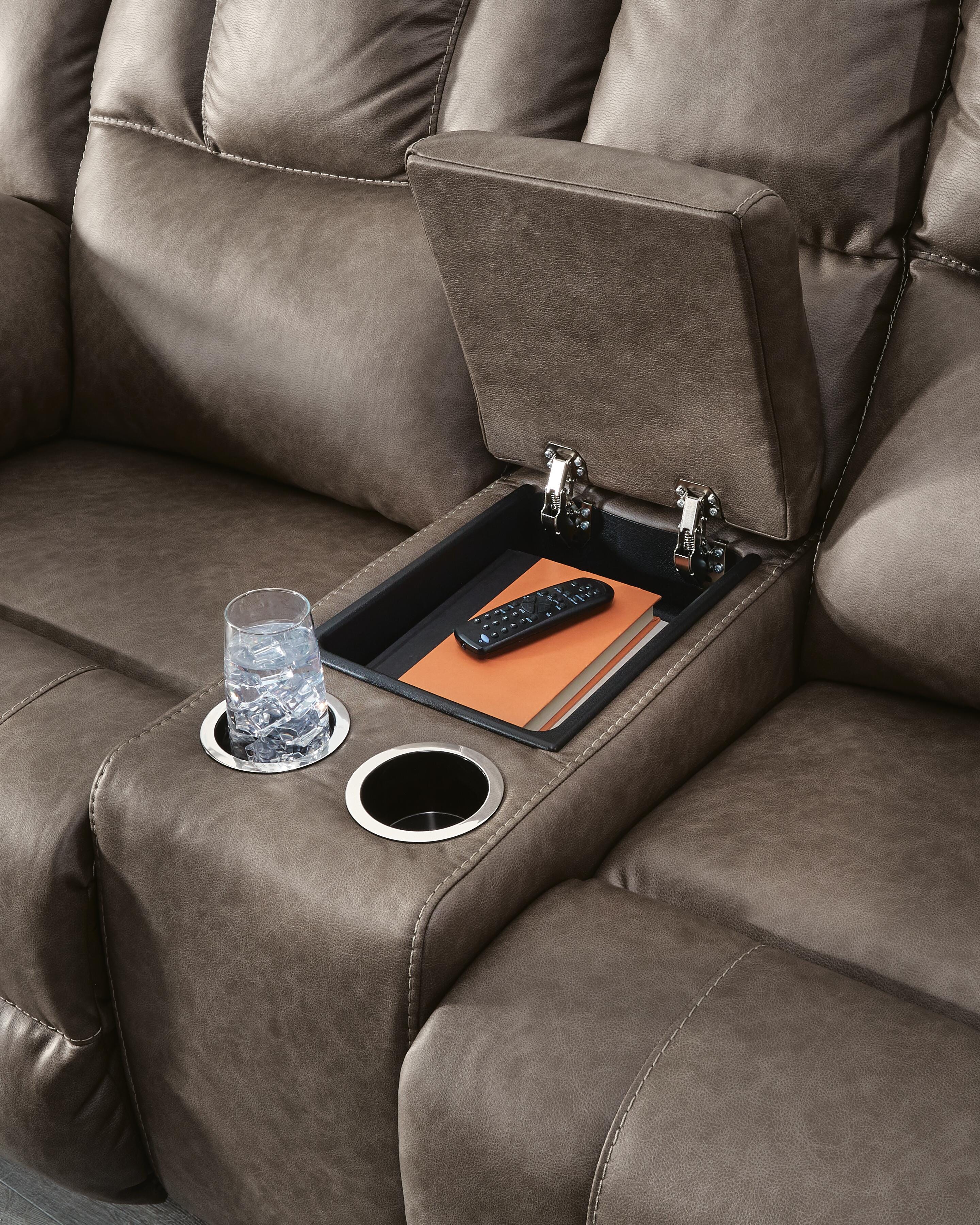 Lowilla Reclining Loveseat with Console - Image 8