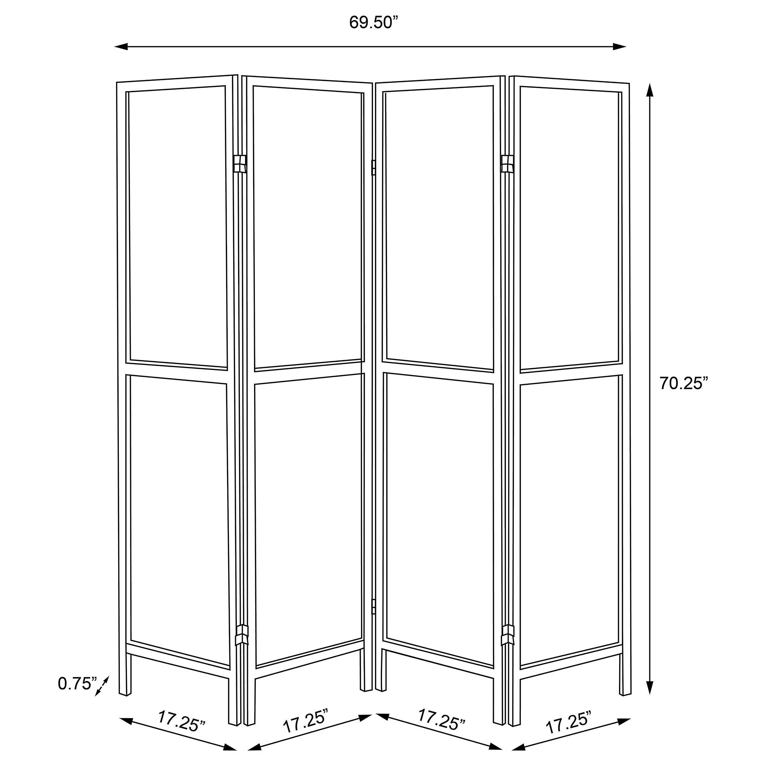 Mattison Four-Panel Room Divider - Image 12