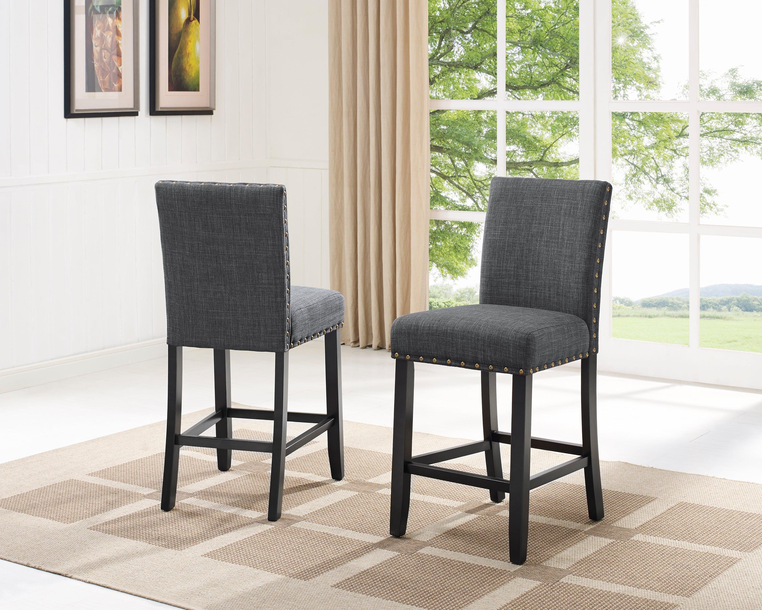WALLACE COUNTER HEIGHT CHAIR D.GREY
